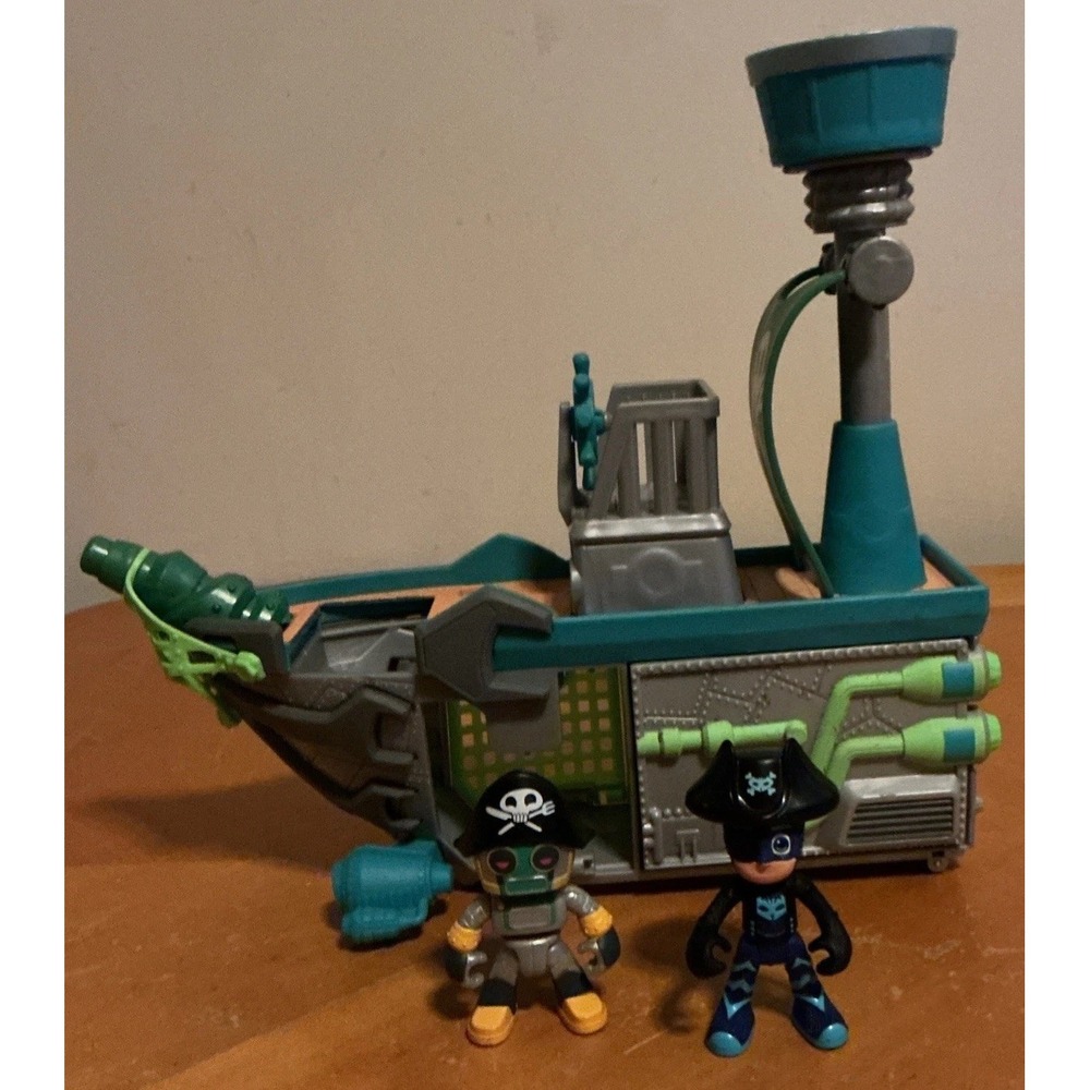 PJ Masks Sky Pirate Battleship Playset with 2 Action Figures Missing Piece